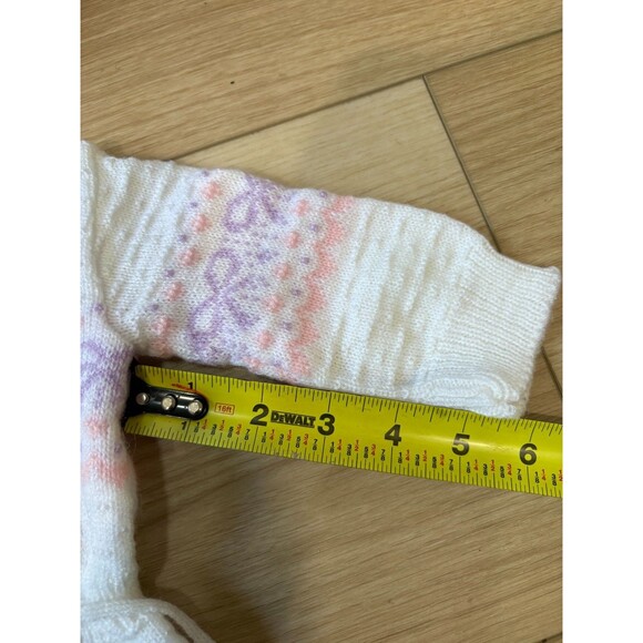 Vintage Handmade Knit Baby Coverall Footed Hooded Button Up Jumpsuit - Picture 5 of 7